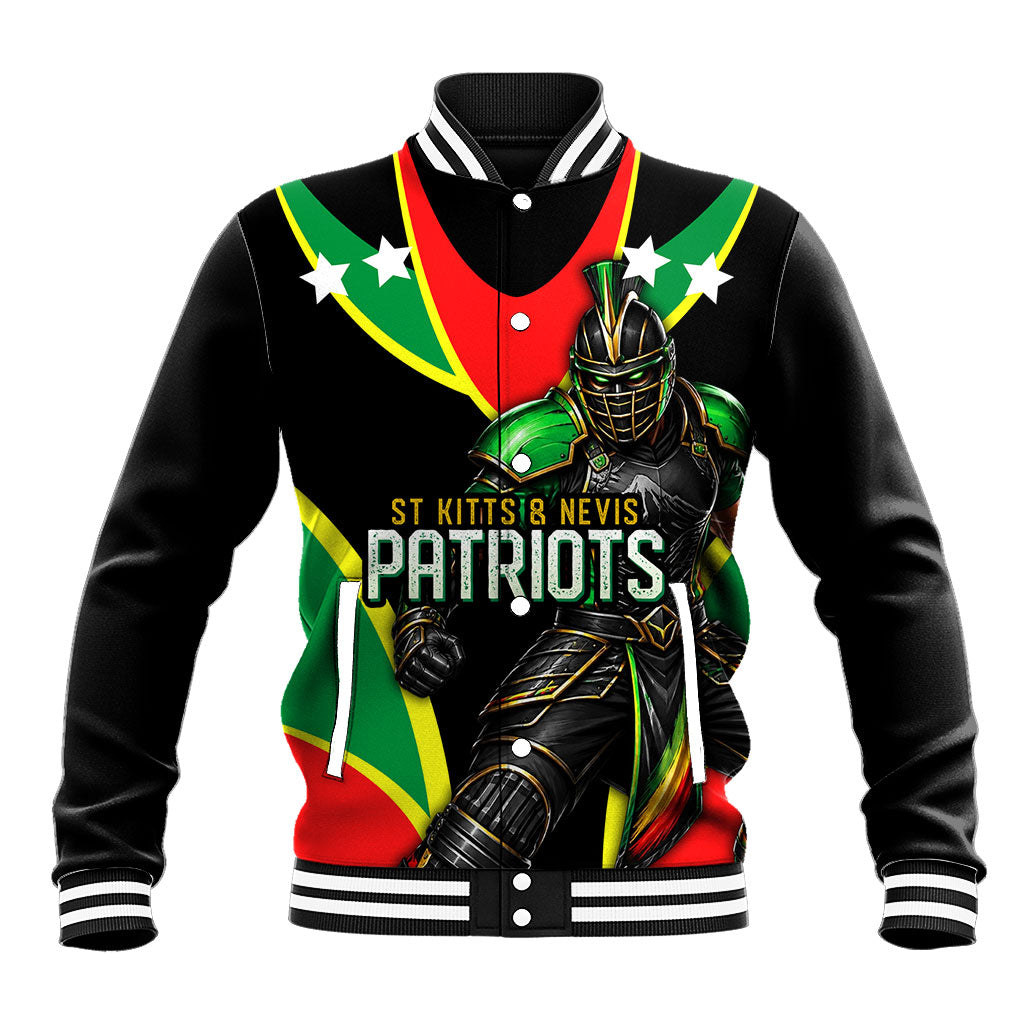 Personalized St Kitts And Nevis Patriots Cricket Baseball Jacket Dynamic Player Celebration Team Pride