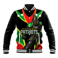 Personalized St Kitts And Nevis Patriots Cricket Baseball Jacket Dynamic Player Celebration Team Pride