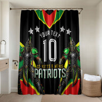 Personalized St Kitts And Nevis Patriots Cricket Bathroom Set Dynamic Player Celebration Team Pride