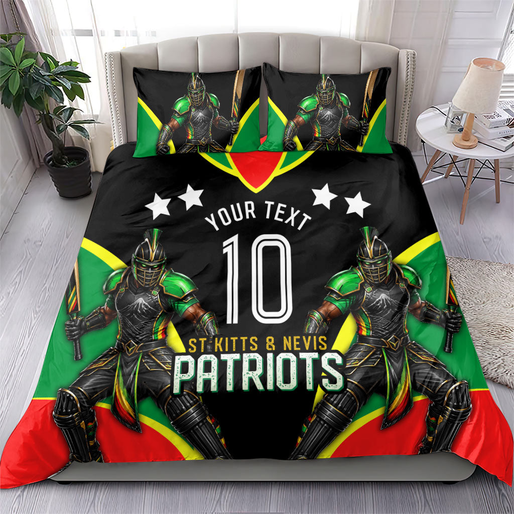 Personalized St Kitts And Nevis Patriots Cricket Bedding Set Dynamic Player Celebration Team Pride