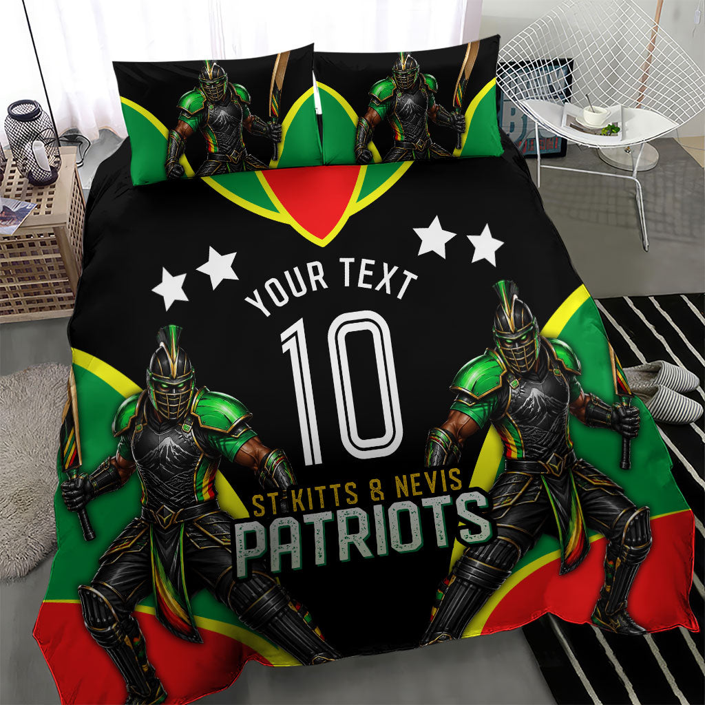 Personalized St Kitts And Nevis Patriots Cricket Bedding Set Dynamic Player Celebration Team Pride