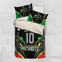 Personalized St Kitts And Nevis Patriots Cricket Bedding Set Dynamic Player Celebration Team Pride