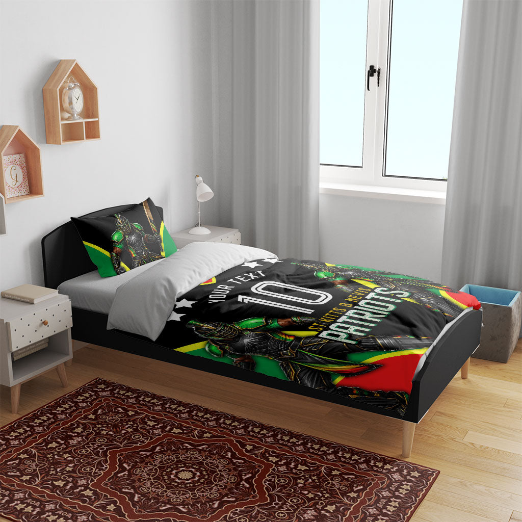 Personalized St Kitts And Nevis Patriots Cricket Bedding Set Dynamic Player Celebration Team Pride