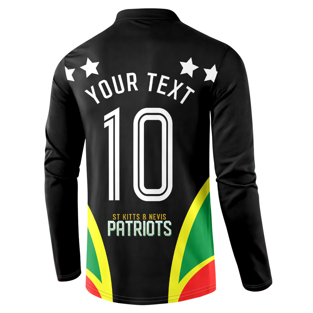 Personalized St Kitts And Nevis Patriots Cricket Button Sweatshirt Dynamic Player Celebration Team Pride