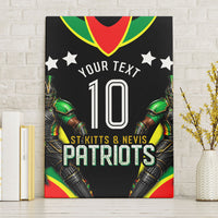 Personalized St Kitts And Nevis Patriots Cricket Canvas Wall Art Dynamic Player Celebration Team Pride