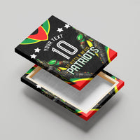 Personalized St Kitts And Nevis Patriots Cricket Canvas Wall Art Dynamic Player Celebration Team Pride