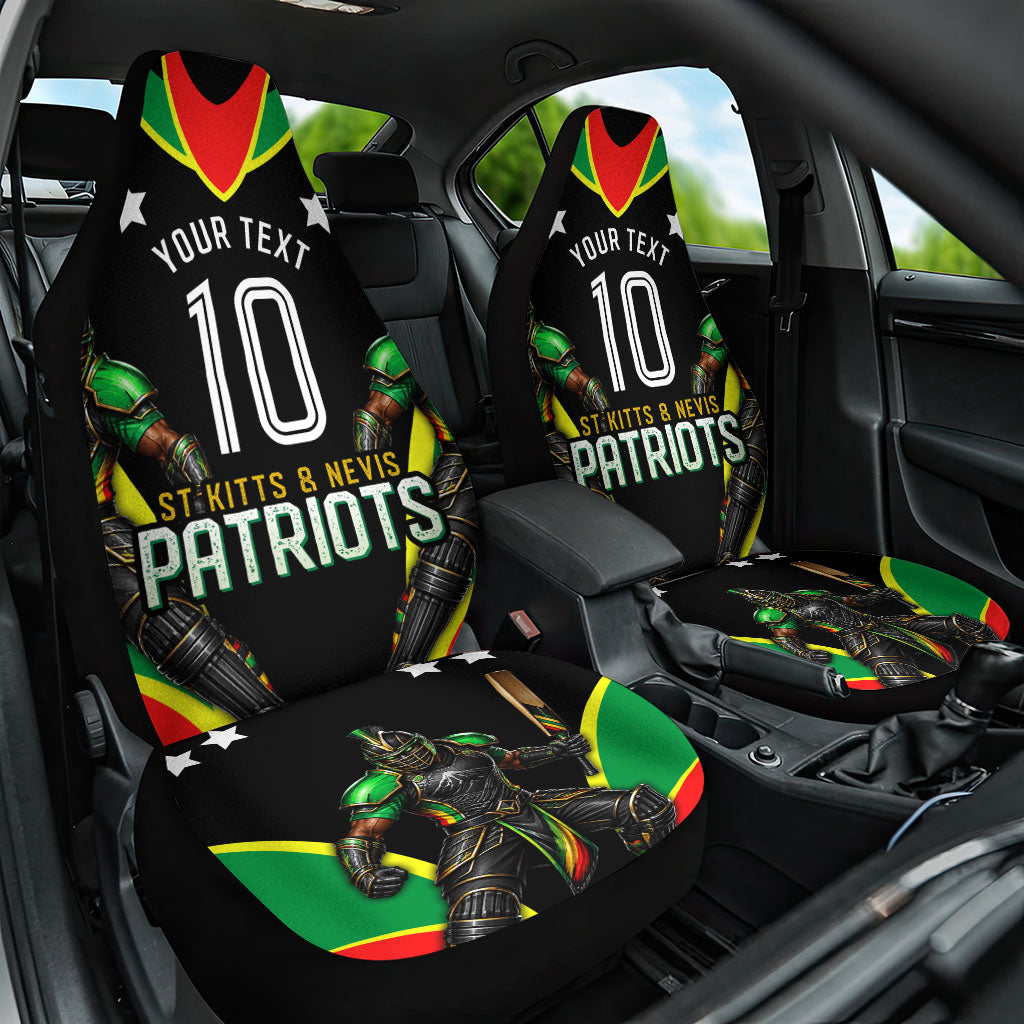 Personalized St Kitts And Nevis Patriots Cricket Car Seat Cover Dynamic Player Celebration Team Pride