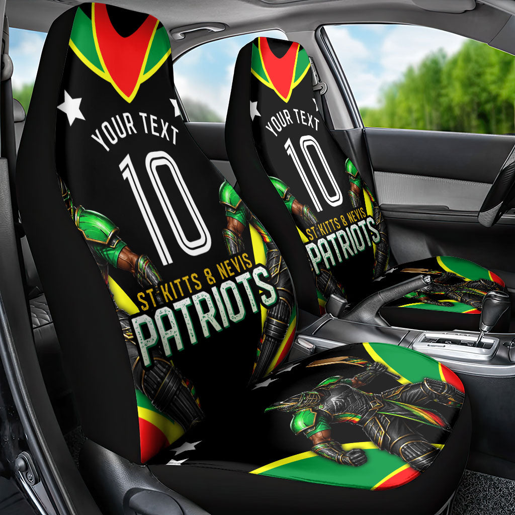 Personalized St Kitts And Nevis Patriots Cricket Car Seat Cover Dynamic Player Celebration Team Pride