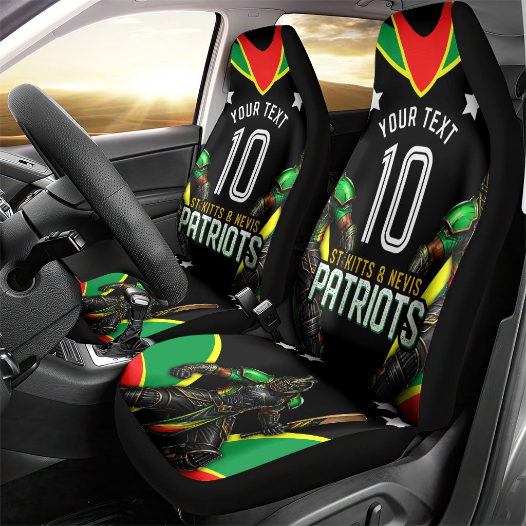 Personalized St Kitts And Nevis Patriots Cricket Car Seat Cover Dynamic Player Celebration Team Pride