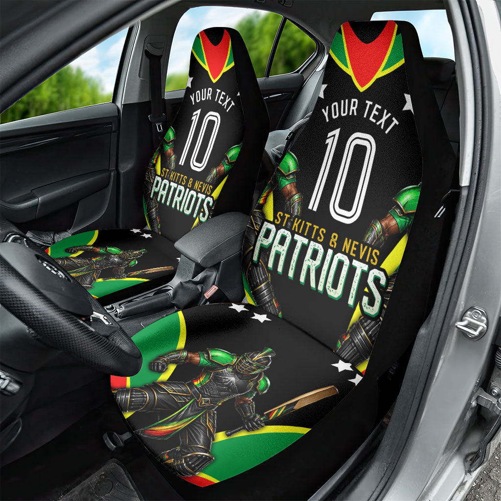 Personalized St Kitts And Nevis Patriots Cricket Car Seat Cover Dynamic Player Celebration Team Pride