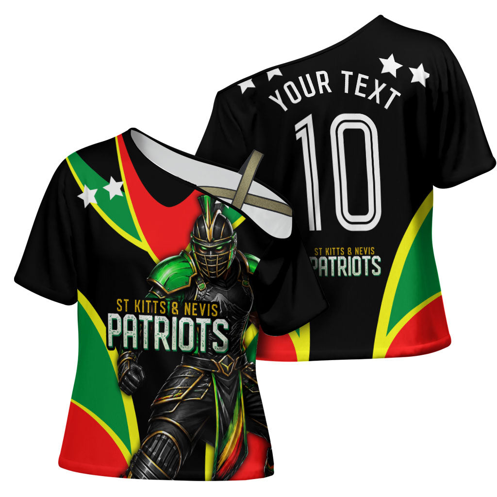 Personalized St Kitts And Nevis Patriots Cricket Cross Shoulder Shirt Dynamic Player Celebration Team Pride
