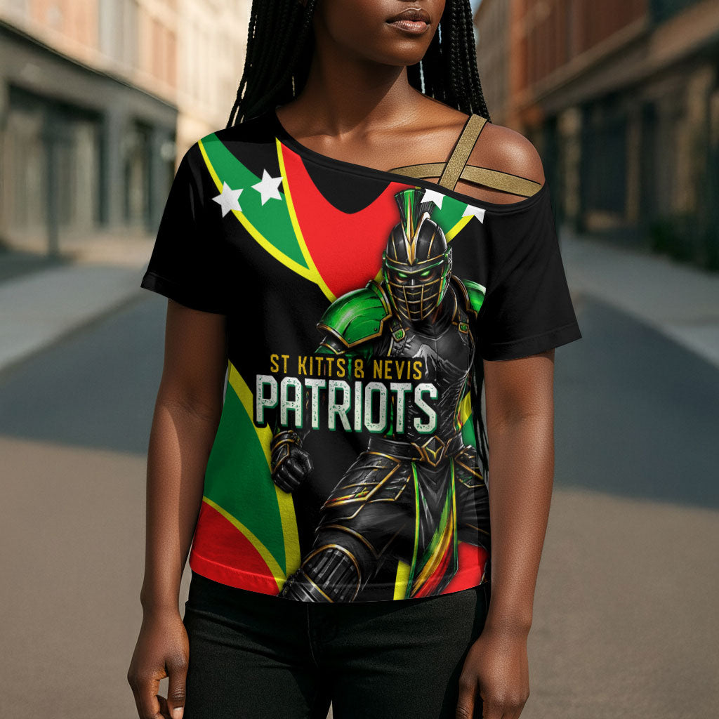 Personalized St Kitts And Nevis Patriots Cricket Cross Shoulder Shirt Dynamic Player Celebration Team Pride