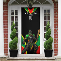 Personalized St Kitts And Nevis Patriots Cricket Door Cover Dynamic Player Celebration Team Pride
