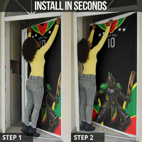 Personalized St Kitts And Nevis Patriots Cricket Door Cover Dynamic Player Celebration Team Pride