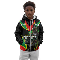 Personalized St Kitts And Nevis Patriots Cricket Kid Hoodie Dynamic Player Celebration Team Pride