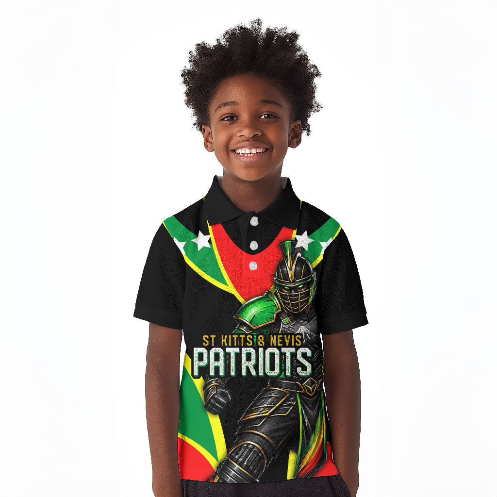 Personalized St Kitts And Nevis Patriots Cricket Kid Polo Shirt Dynamic Player Celebration Team Pride