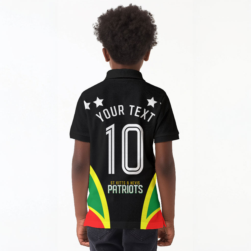 Personalized St Kitts And Nevis Patriots Cricket Kid Polo Shirt Dynamic Player Celebration Team Pride