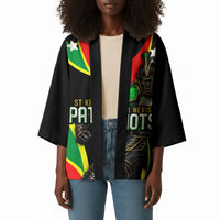 Personalized St Kitts And Nevis Patriots Cricket Kimono Dynamic Player Celebration Team Pride