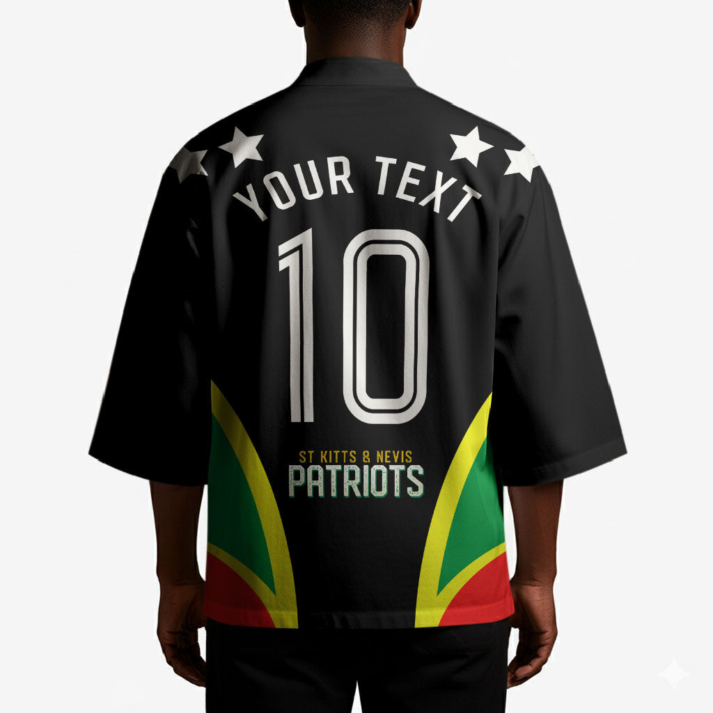 Personalized St Kitts And Nevis Patriots Cricket Kimono Dynamic Player Celebration Team Pride