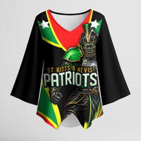 Personalized St Kitts And Nevis Patriots Cricket Kimono Sleeve Blouse Dynamic Player Celebration Team Pride