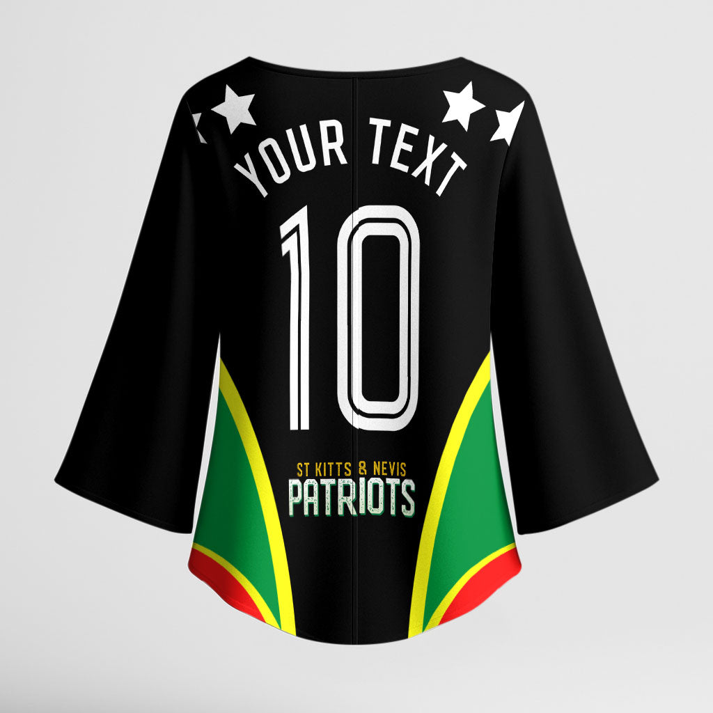 Personalized St Kitts And Nevis Patriots Cricket Kimono Sleeve Blouse Dynamic Player Celebration Team Pride