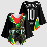 Personalized St Kitts And Nevis Patriots Cricket Kimono Sleeve Blouse Dynamic Player Celebration Team Pride