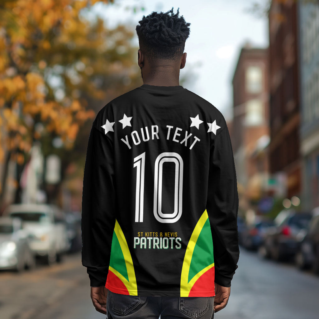 Personalized St Kitts And Nevis Patriots Cricket Long Sleeve Shirt Dynamic Player Celebration Team Pride