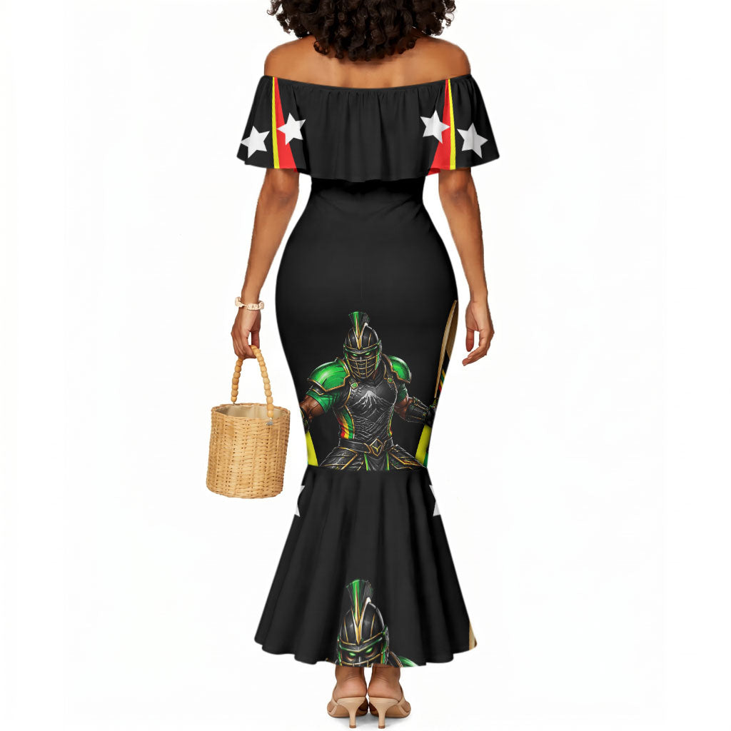 Personalized St Kitts And Nevis Patriots Cricket Mermaid Dress Dynamic Player Celebration Team Pride