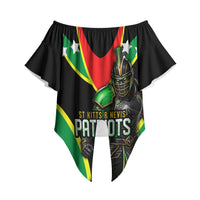 Personalized St Kitts And Nevis Patriots Cricket Off Shoulder Wrap Waist Top Dynamic Player Celebration Team Pride