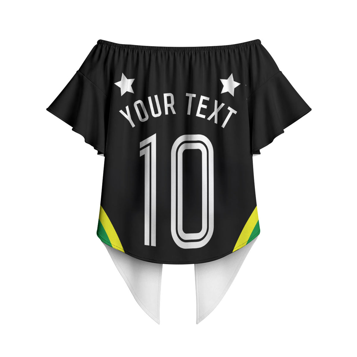 Personalized St Kitts And Nevis Patriots Cricket Off Shoulder Wrap Waist Top Dynamic Player Celebration Team Pride