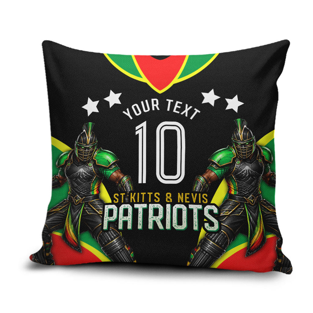Personalized St Kitts And Nevis Patriots Cricket Pillow Cover Dynamic Player Celebration Team Pride