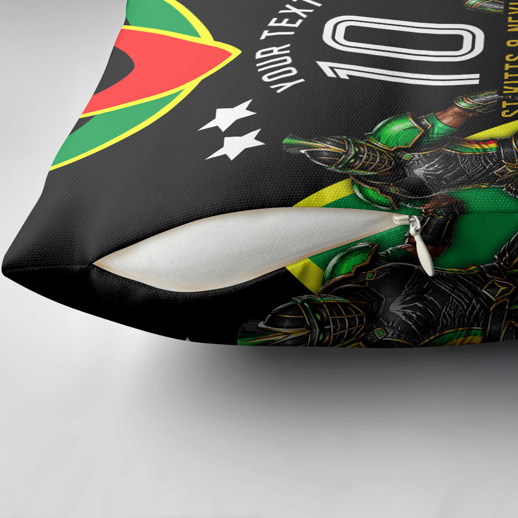 Personalized St Kitts And Nevis Patriots Cricket Pillow Cover Dynamic Player Celebration Team Pride