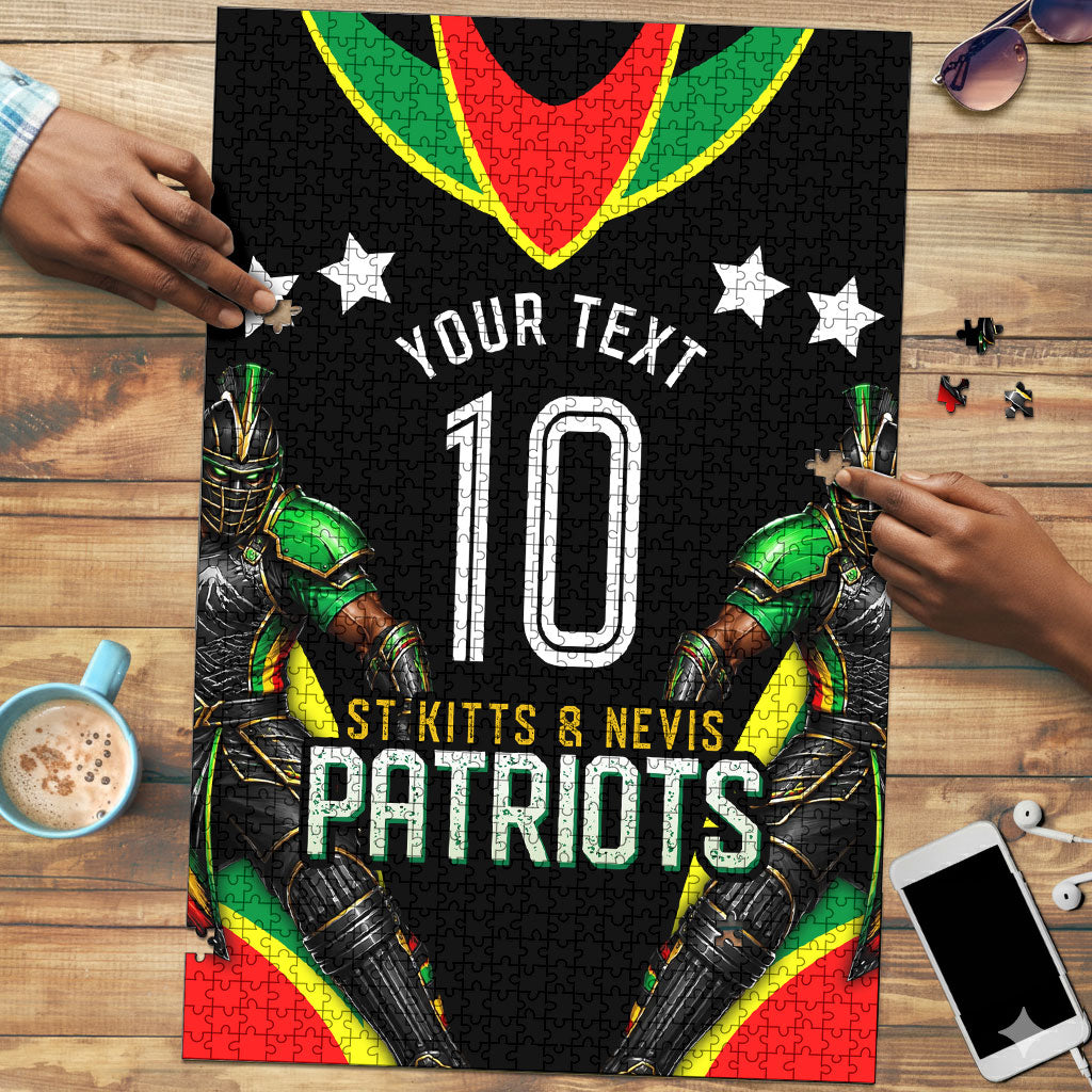 Personalized St Kitts And Nevis Patriots Cricket Puzzle Dynamic Player Celebration Team Pride