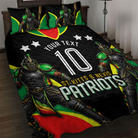 Personalized St Kitts And Nevis Patriots Cricket Quilt Bed Set Dynamic Player Celebration Team Pride
