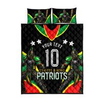Personalized St Kitts And Nevis Patriots Cricket Quilt Bed Set Dynamic Player Celebration Team Pride