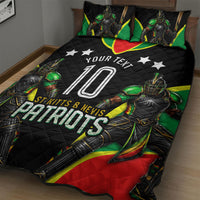 Personalized St Kitts And Nevis Patriots Cricket Quilt Bed Set Dynamic Player Celebration Team Pride