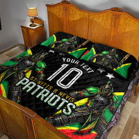 Personalized St Kitts And Nevis Patriots Cricket Quilt Bed Set Dynamic Player Celebration Team Pride