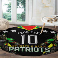 Personalized St Kitts And Nevis Patriots Cricket Round Carpet Dynamic Player Celebration Team Pride