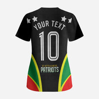 Personalized St Kitts And Nevis Patriots Cricket Scrub Top Dynamic Player Celebration Team Pride