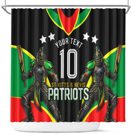 Personalized St Kitts And Nevis Patriots Cricket Shower Curtain Dynamic Player Celebration Team Pride