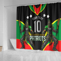 Personalized St Kitts And Nevis Patriots Cricket Shower Curtain Dynamic Player Celebration Team Pride