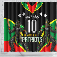Personalized St Kitts And Nevis Patriots Cricket Shower Curtain Dynamic Player Celebration Team Pride