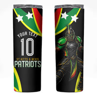 Personalized St Kitts And Nevis Patriots Cricket Skinny Tumbler Dynamic Player Celebration Team Pride