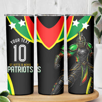 Personalized St Kitts And Nevis Patriots Cricket Skinny Tumbler Dynamic Player Celebration Team Pride