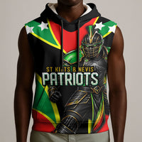 Personalized St Kitts And Nevis Patriots Cricket Sleeveless Hoodie Dynamic Player Celebration Team Pride