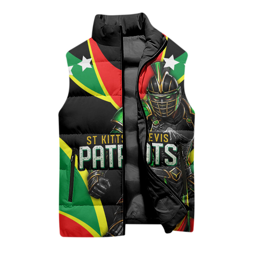 Personalized St Kitts And Nevis Patriots Cricket Sleeveless Puffer Jacket Dynamic Player Celebration Team Pride