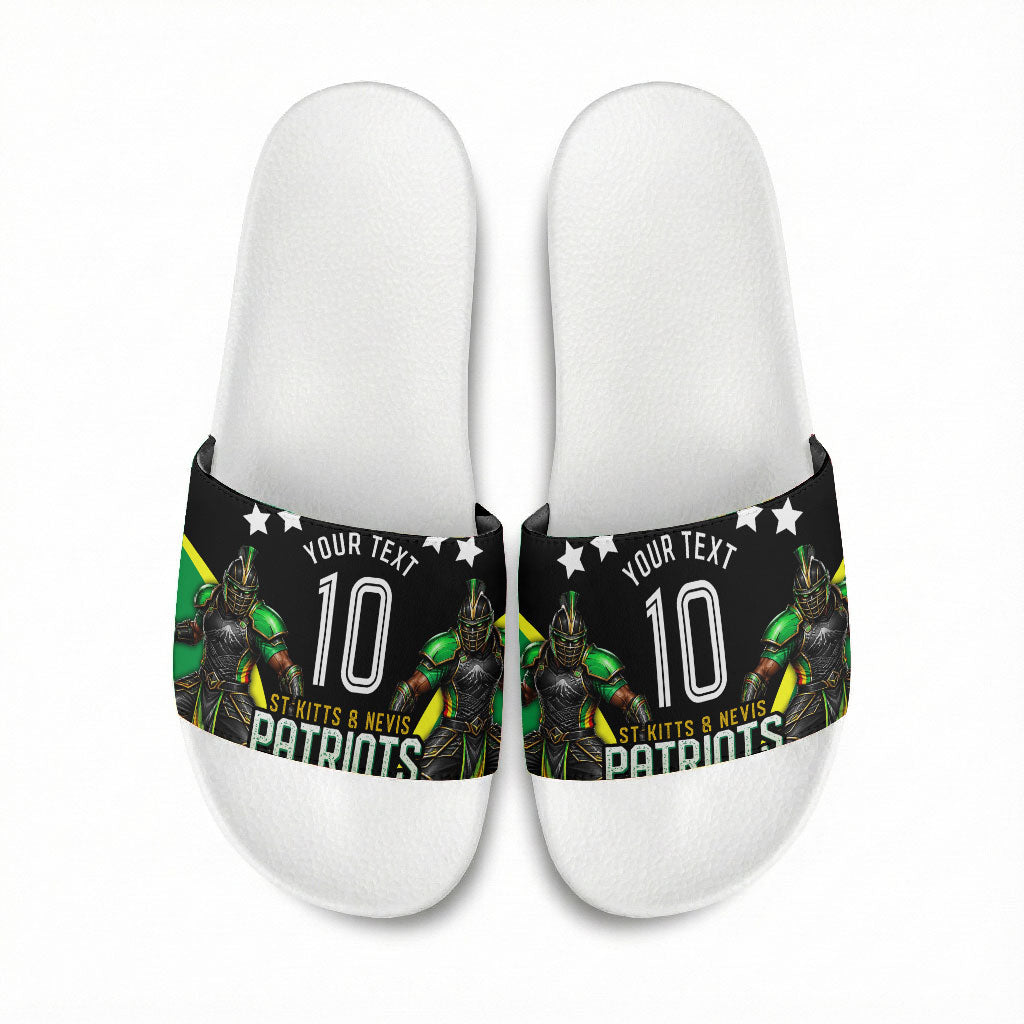 Personalized St Kitts And Nevis Patriots Cricket Slide Sandals Dynamic Player Celebration Team Pride
