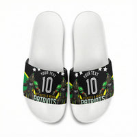 Personalized St Kitts And Nevis Patriots Cricket Slide Sandals Dynamic Player Celebration Team Pride