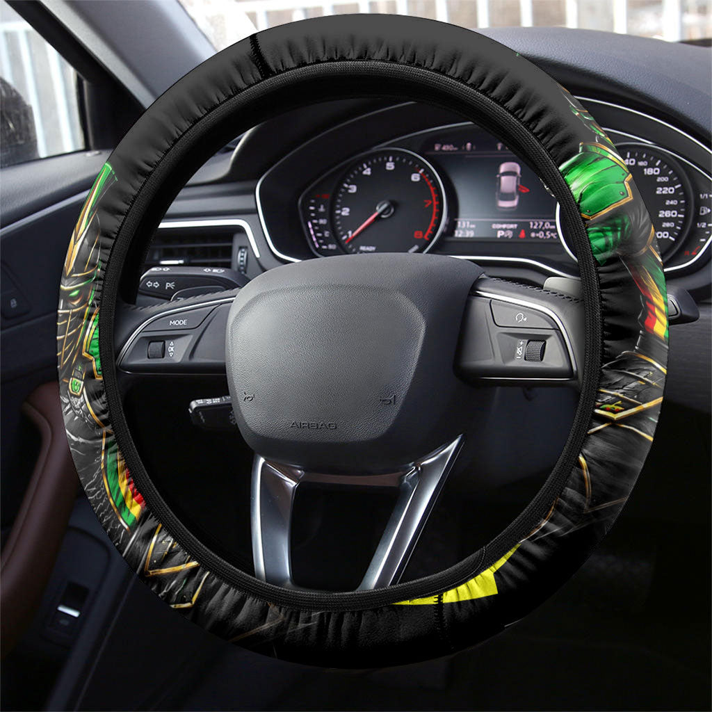 St Kitts And Nevis Patriots Cricket Steering Wheel Cover Dynamic Player Celebration Team Pride