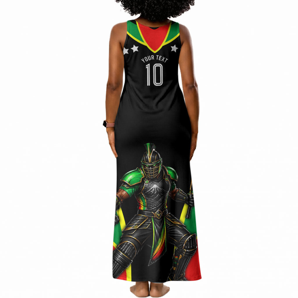 Personalized St Kitts And Nevis Patriots Cricket Tank Maxi Dress Dynamic Player Celebration Team Pride